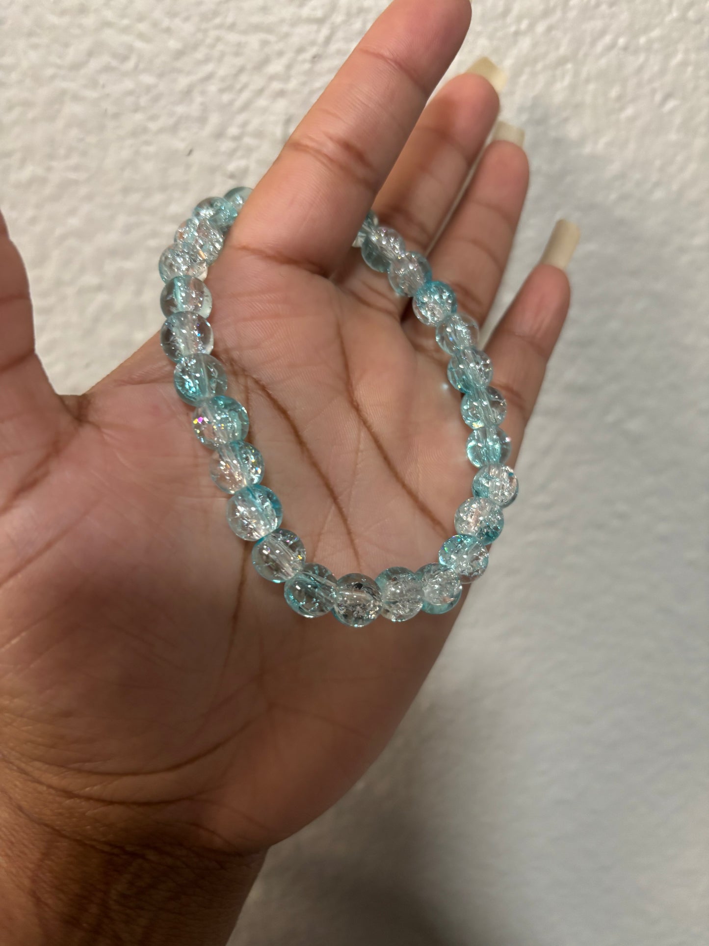 Light Blue Bead Bracelet