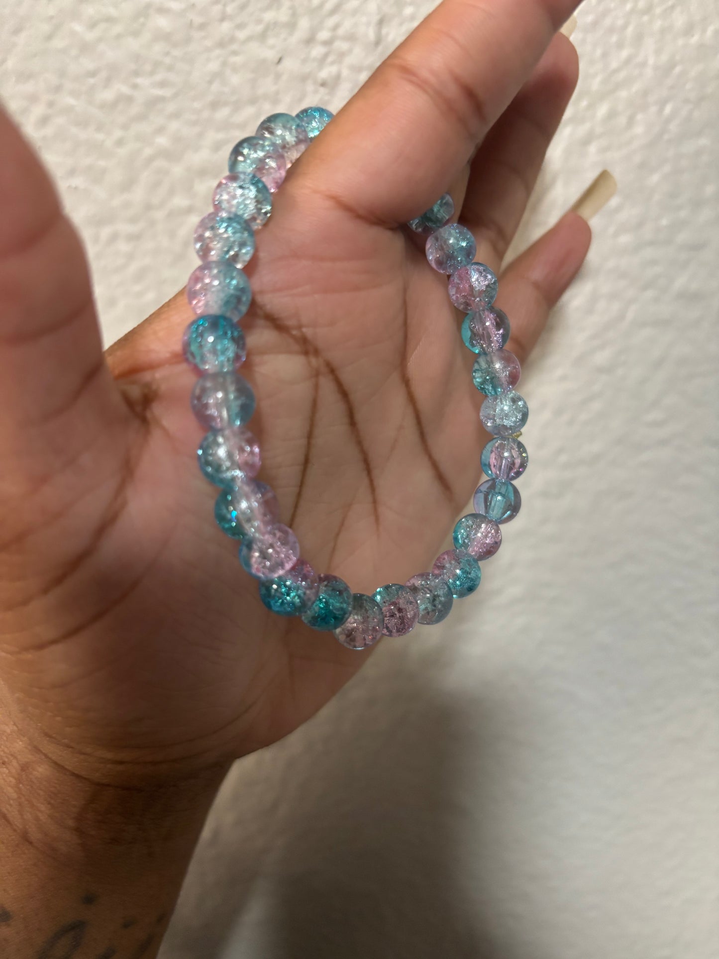 Blueish Purple Bead Bracelet