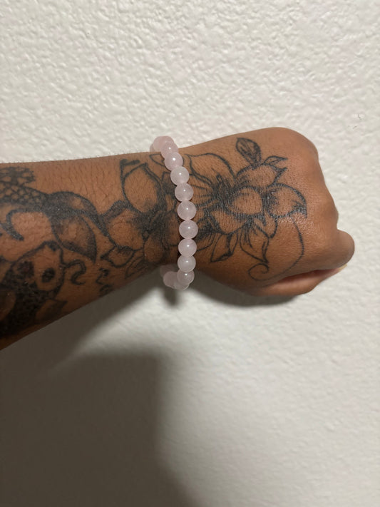 Rose Pink Bead Bracelet