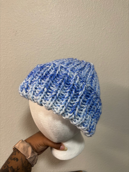 Blue Shades Knit Beanie
