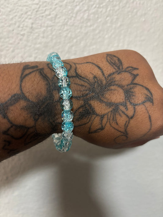 Light Blue Bead Bracelet