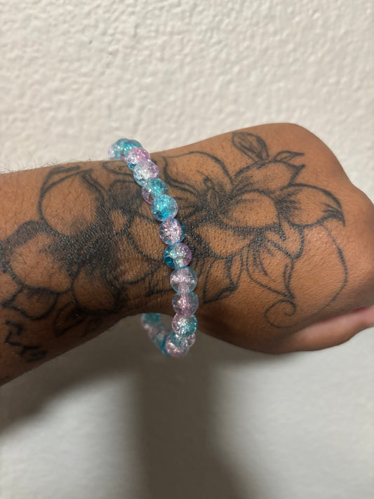Blueish Purple Bead Bracelet
