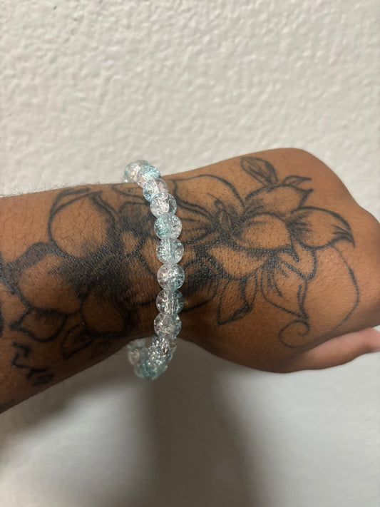 Light Light Blue Bead Bracelet