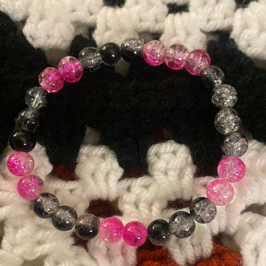 Black and Pink Bracelet