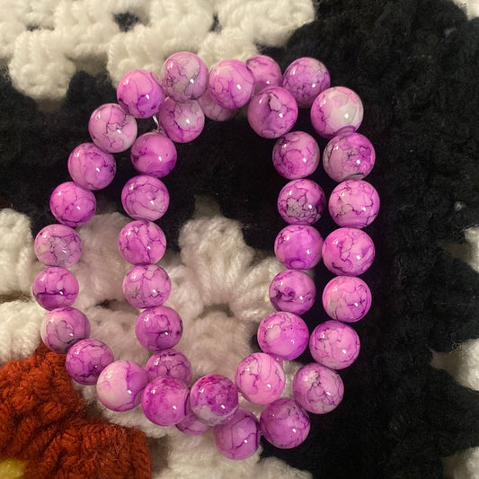 Marble Purple Pink Bracelet